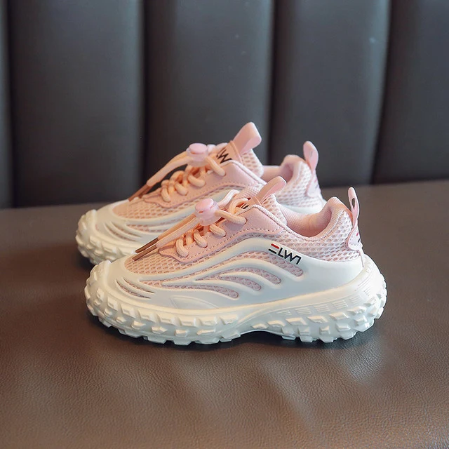 Scarpe da ginnastica per bambini Mesh traspirante Bambini Ragazze e ragazzi 3-6 anni