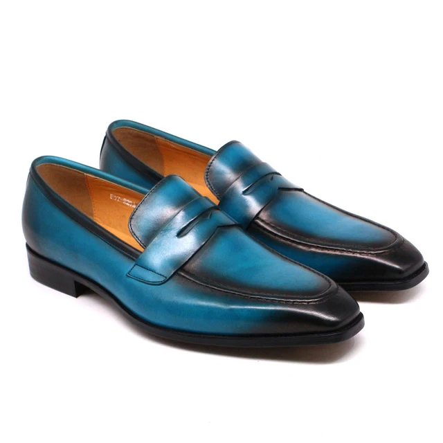 Scarpe eleganti da uomo blu