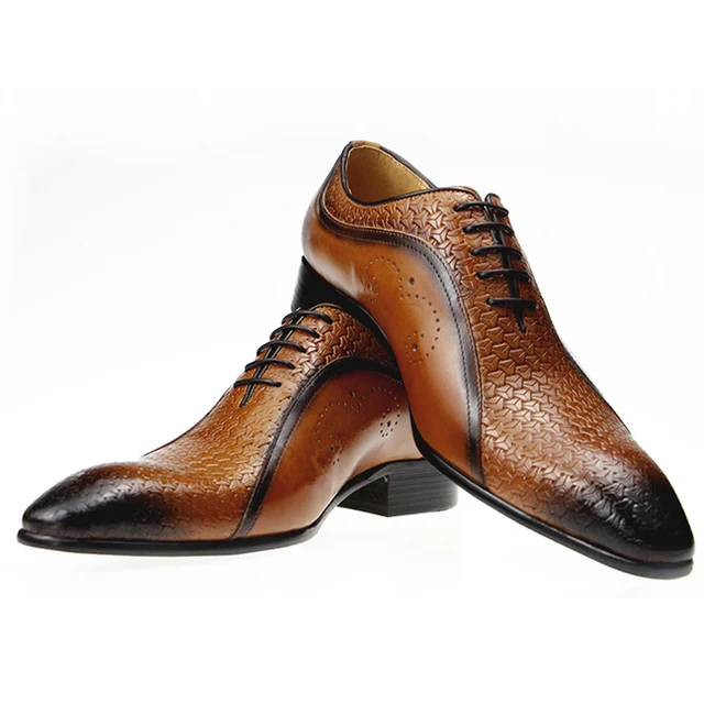 Scarpe eleganti da cerimonia in pelle da uomo eleganti da sposa