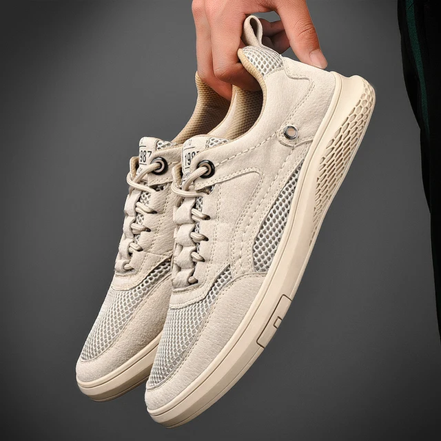 Mocassini in vera pelle di moda in vera pelle Oxfords Sneakers da uomo