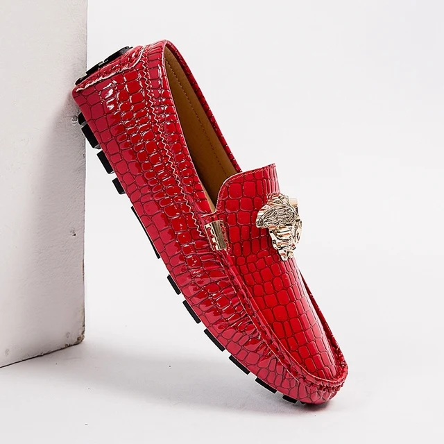 Scarpe In Pelle Rossa Da Uomo