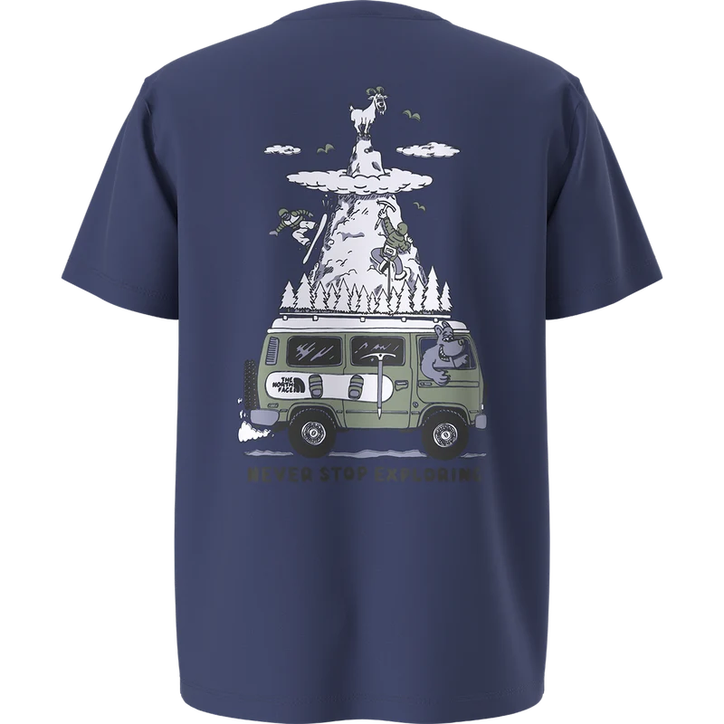 The North Face - Teen B Outdoor Regular SS Tee - Graphic Bold Blue