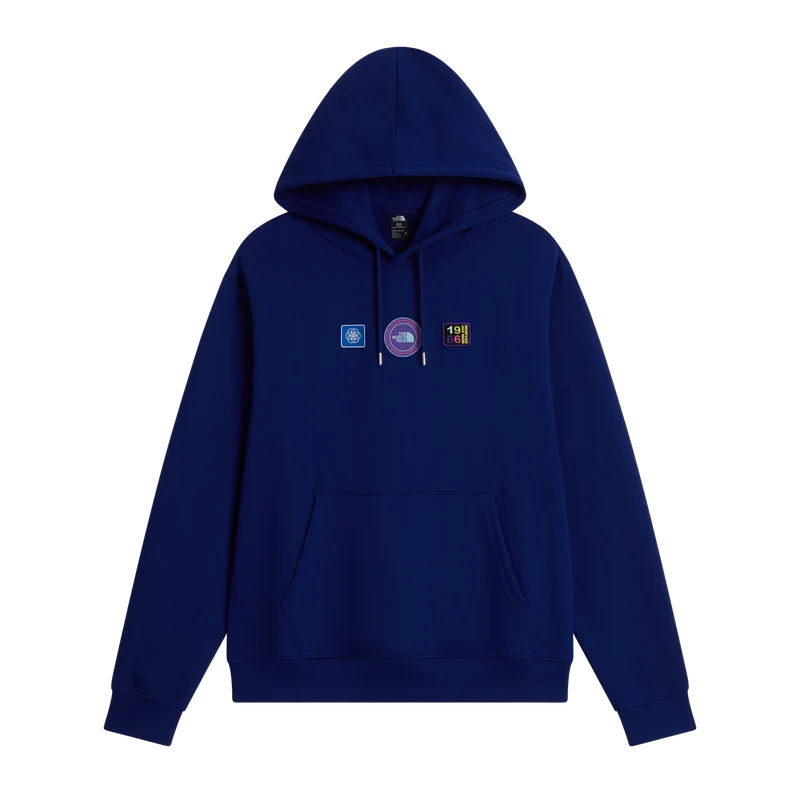 The North Face - Explorer Badges Rlx Hoodie-Graphic Bold Blue unisex