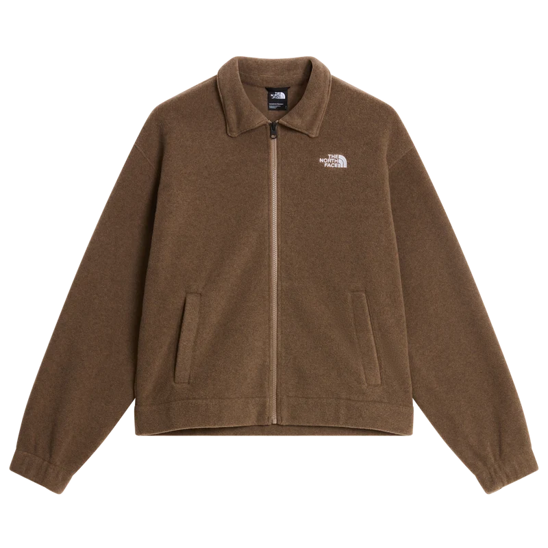 The North Face - Fleece Collared Jacket Smoked Pearl da donna