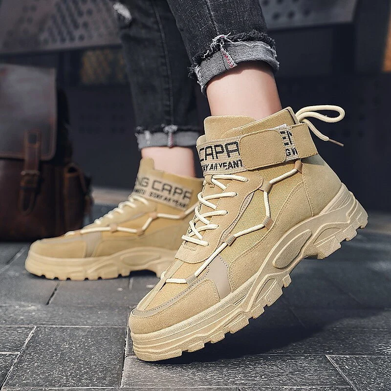Moda uomo stivali mocassini scarpe da corsa