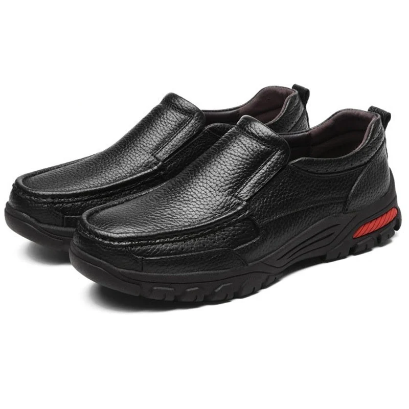 Scarpe in vera pelle da uomo Oxford Slip On Comodi mocassini di qualità GL-01