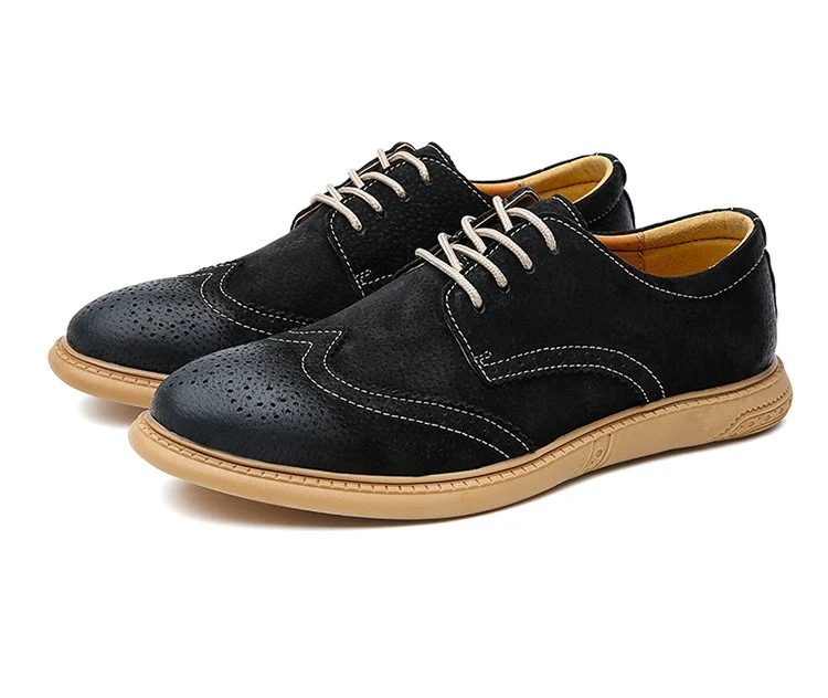 Scarpe eleganti da uomo Scarpe vintage in pelle brogue autunno