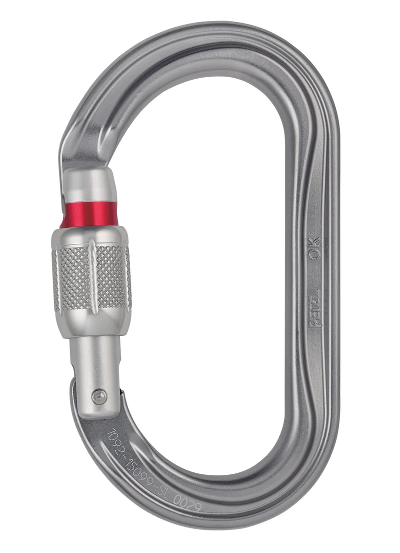PETZL OK - Moschettone ovale per l’utilizzo con carrucole e bloccanti