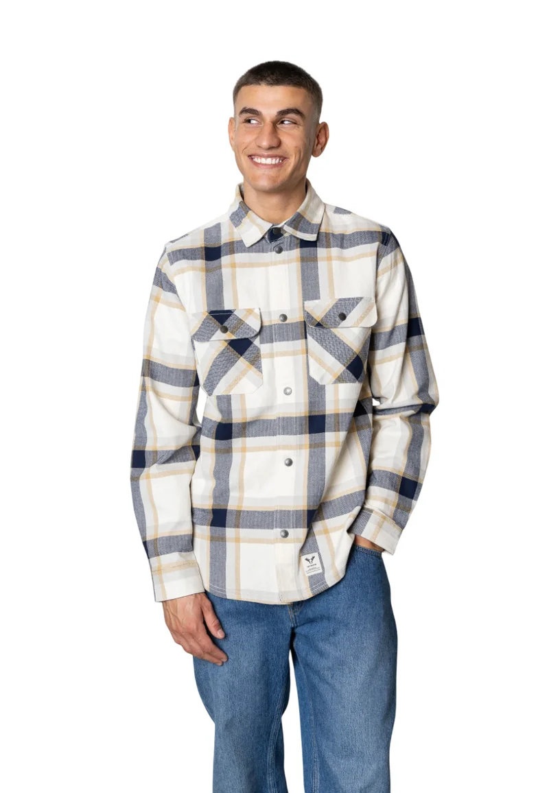 FAT MOOSE RYE COTTON OVERSHIRT CAMICIA UOMO