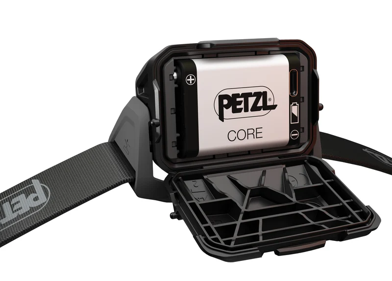 PETZL ARIA 1R RGB - Lampada frontale impermeabile e ricaricabile con illuminazione bianca, rossa, verde e blu, ideale per l’osservazione nella