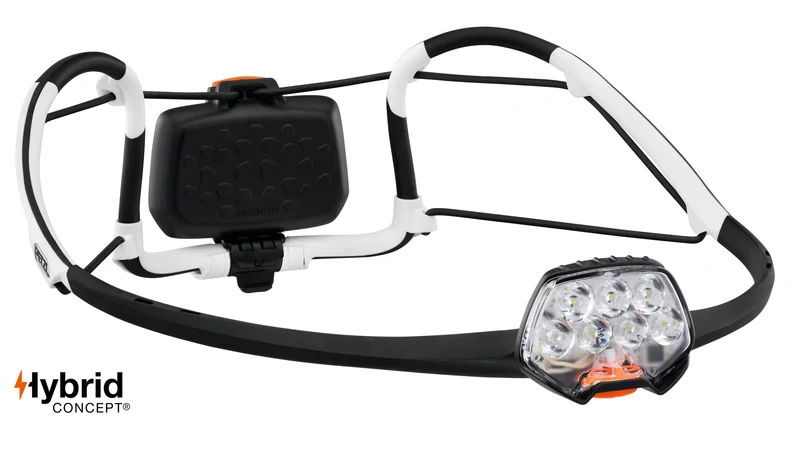 PETZL IKO - Lampada frontale ergonomica e leggera dotata della fascia elastica AIRFIT. 350 lumen