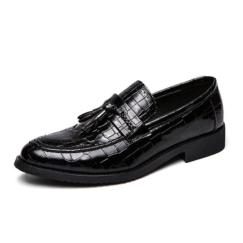 Scarpe eleganti da uomo casual in nappa con suola morbida a punta in pelle