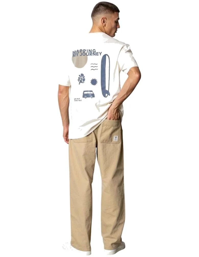 FAT MOOSE SURF COTTON T-SHIRT UOMO