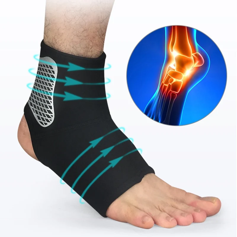 Supporto per cavigliera Sport Elastic Brace Guard Badminton Palestra per calcio in bicicletta