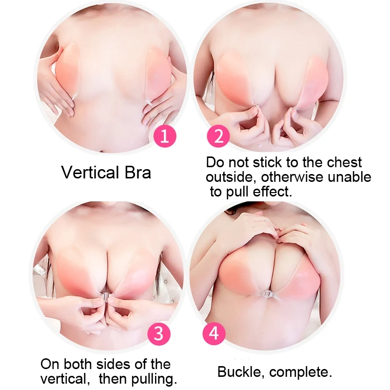 Bendaggio reggiseno senza spalline in silicone adesivo stick gel