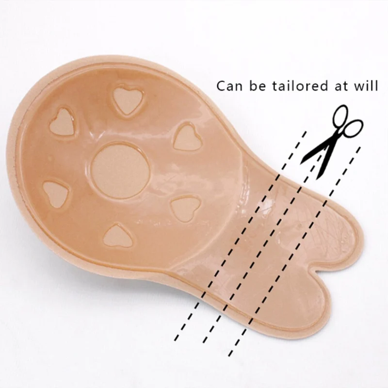 Reggiseno push-up in silicone autoadesivo invisibile per il sollevamento del seno
