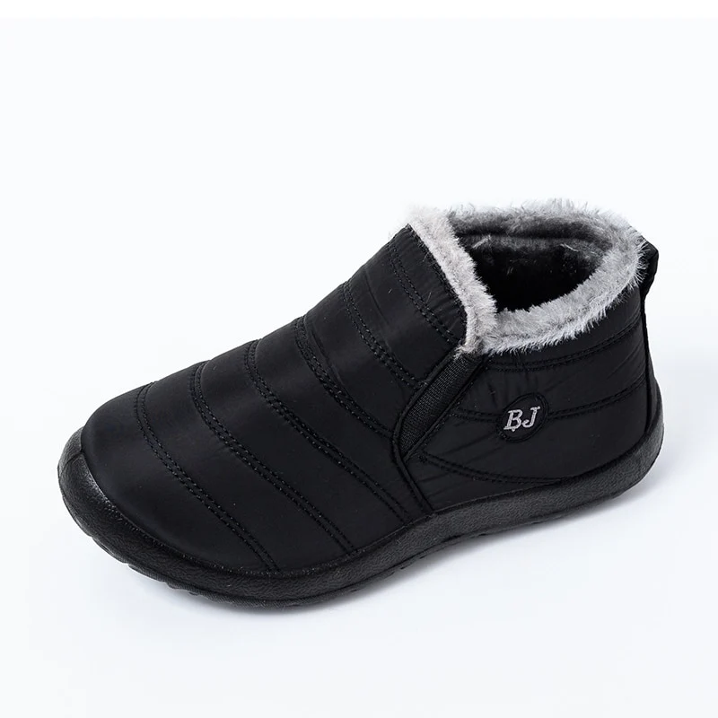 Stivali da neve Donna Stivaletti caldi in pelliccia di peluche Inverno Donna Slip On Flat