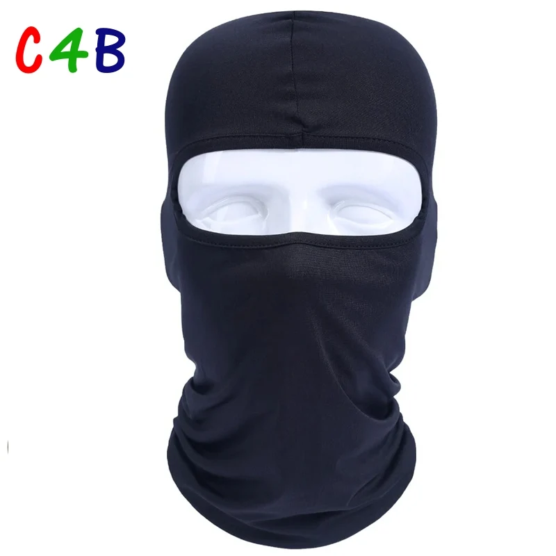 Lycra Passamontagna per moto Maschera integrale Antivento Paintball Casco militare Fodera per casco Sci Motore Tattico Snowboard Sport