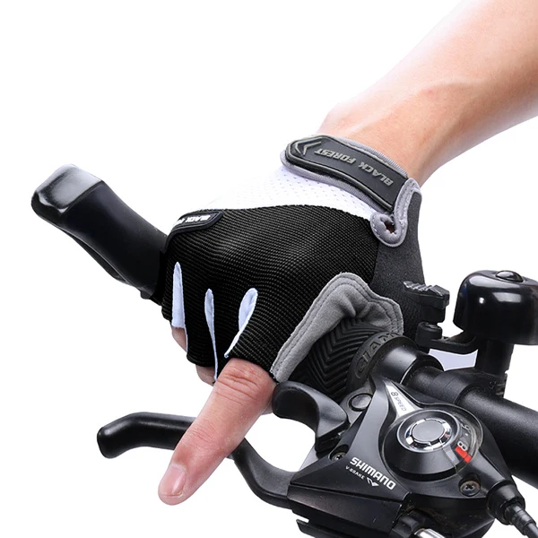 Guanti da ciclismo Guanti da ciclismo Guanti da ciclismo hombre Guanti da bici antiurto sportivi senza dita Guanti da bicicletta da trekking GEL