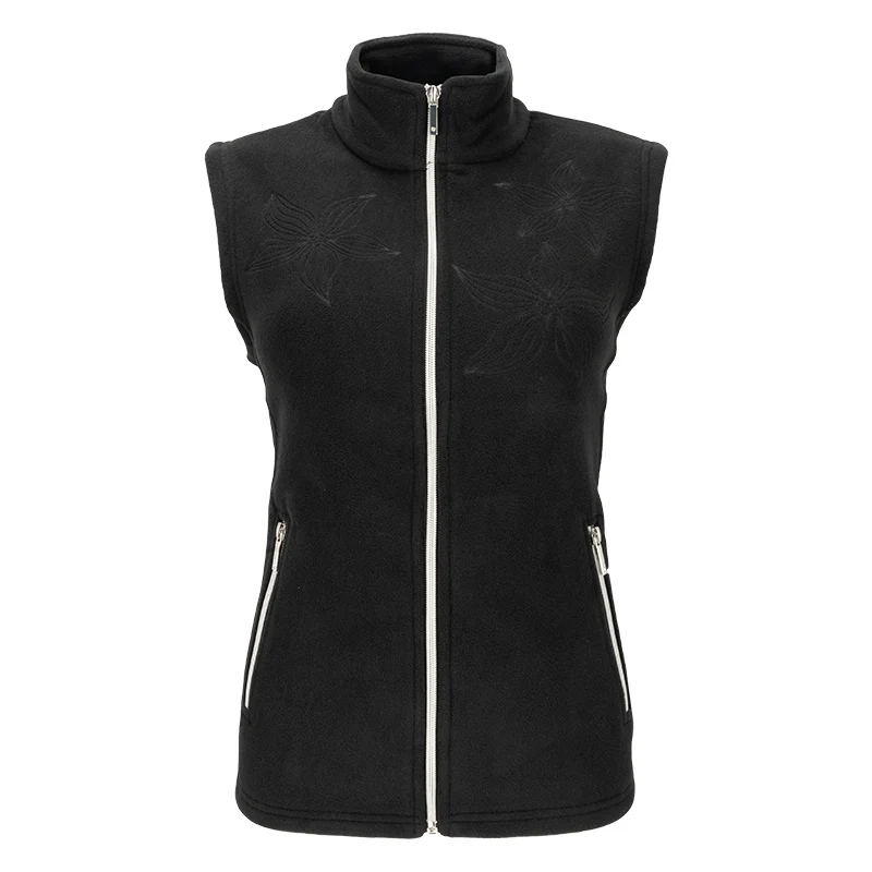 Gilet donna stampa rose
